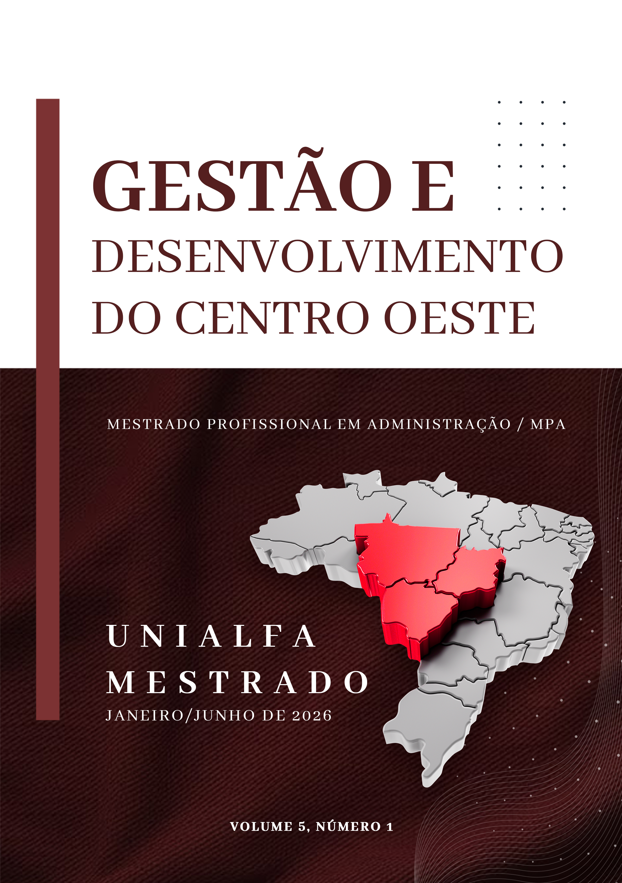 Mapa do Brasil destacando a região Centro-oeste em alto relevo.